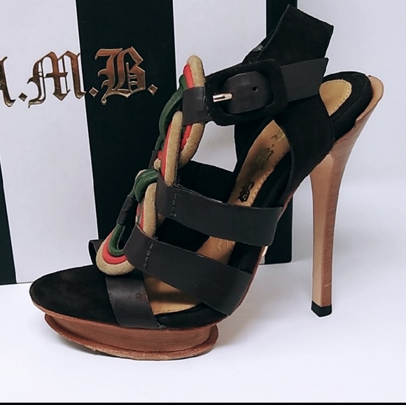 LAMB | zed leather Rasta stiletto heels